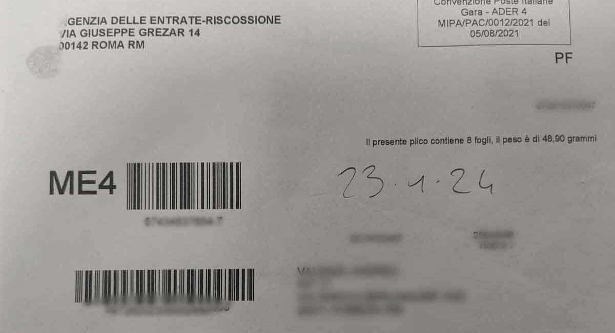 cartelle esattoriali di pagamento